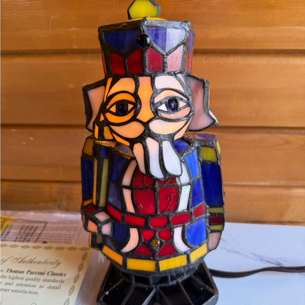 Thomas Pacconi Classics Stained Glass Nutcracker Lamp - Multicolor - Picture 2 of 10